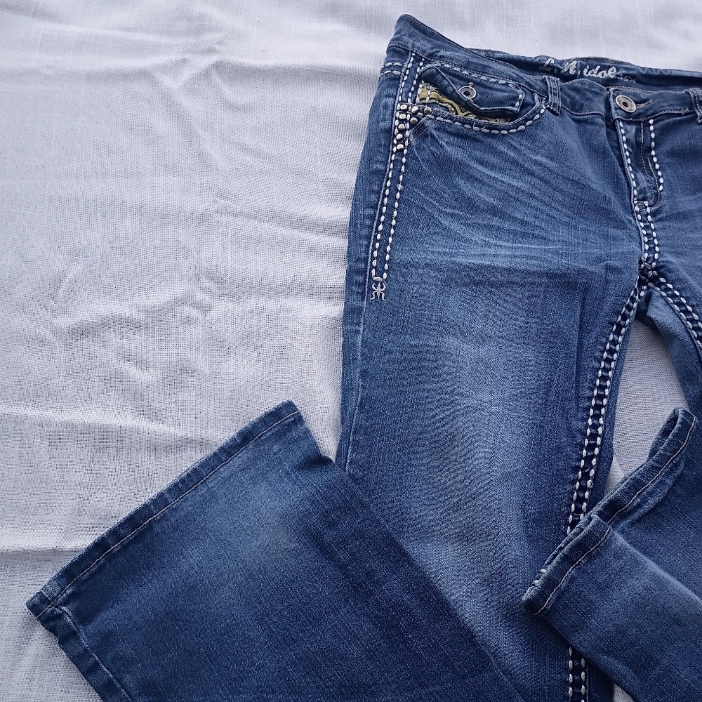 L.A. Idol Jeans Size 13 Bootcut Studded Western Pocket Y2K​ - Picture 6 of 12